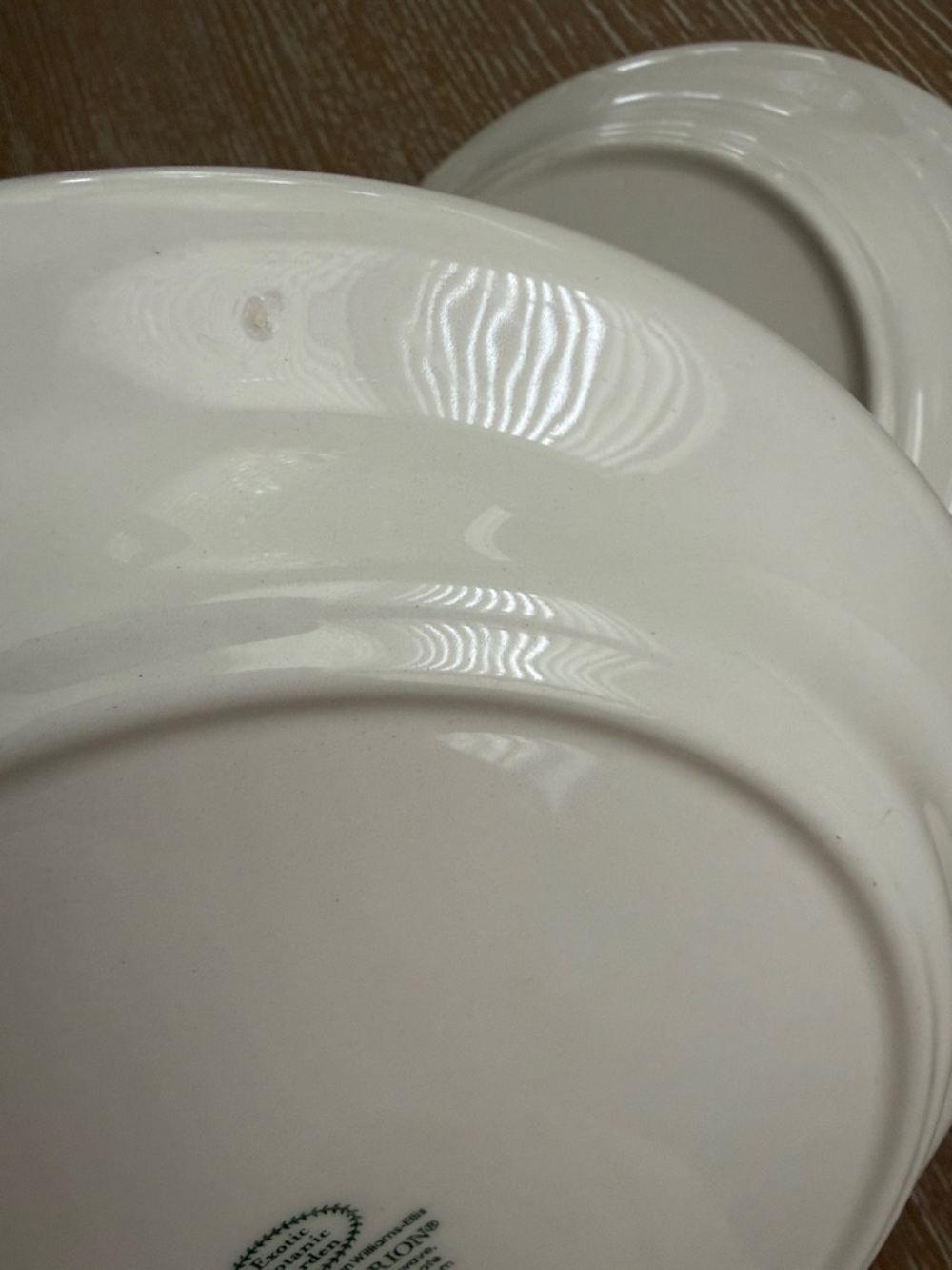 Botanic Garden Exotic Botanic Garden 10.5” Plate with White Water Lily Motif 2pc - Picture 10 of 12